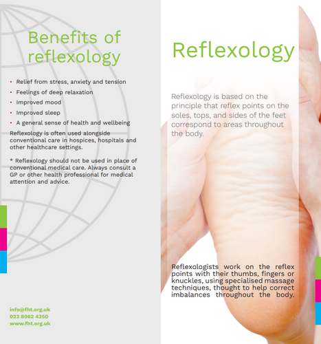 Reflexology leaflets