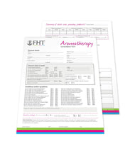 Load image into Gallery viewer, Image of aromatherapy consultation forms