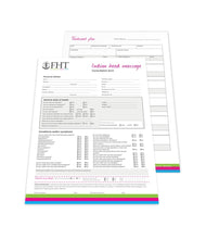 Load image into Gallery viewer, Image of FHT Indian head massage consultation forms.