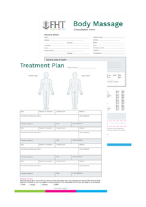 Body massage consultation forms