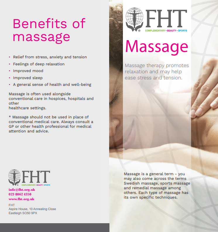 Massage leaflets