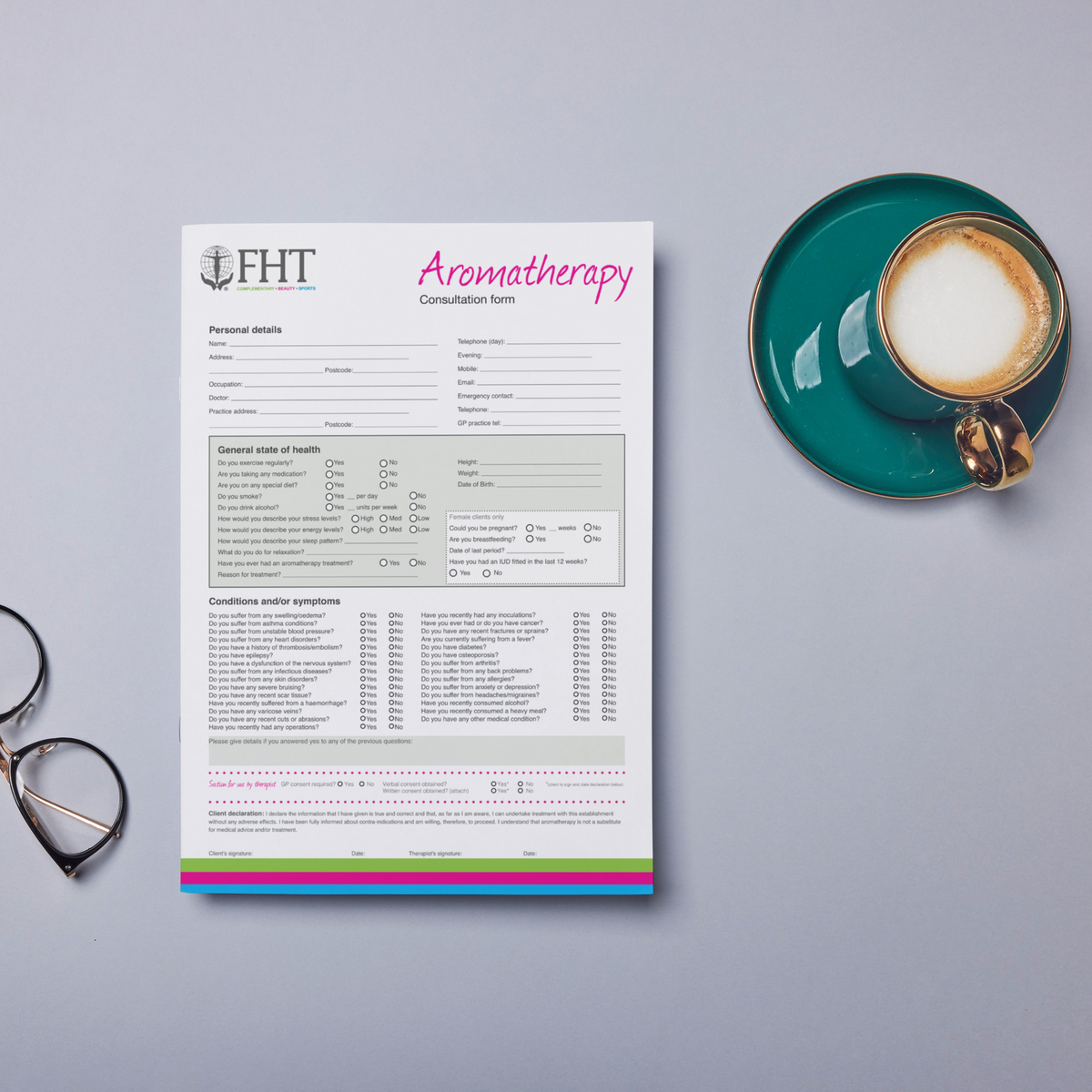 Aromatherapy consultation forms – FHT Members' Shop