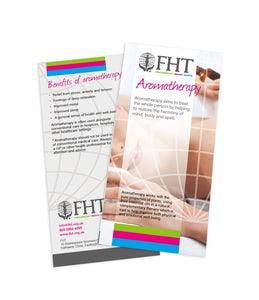 Image of FHT aromatherapy leaflets.