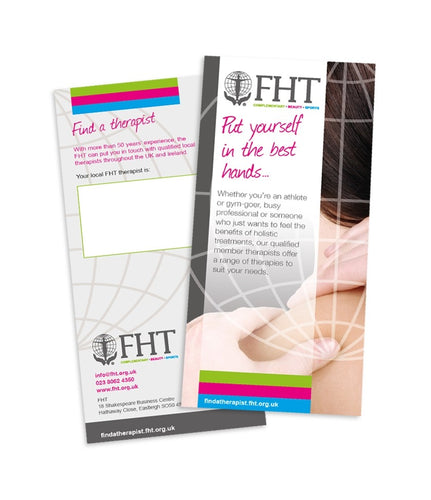 Image of FHT marketing leaflets.
