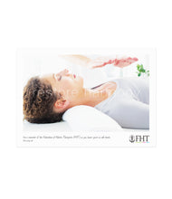 Load image into Gallery viewer, Image of an FHT poster, which shows a reiki treatment.