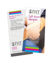 Load image into Gallery viewer, Image of FHT soft tissue therapies leaflets.